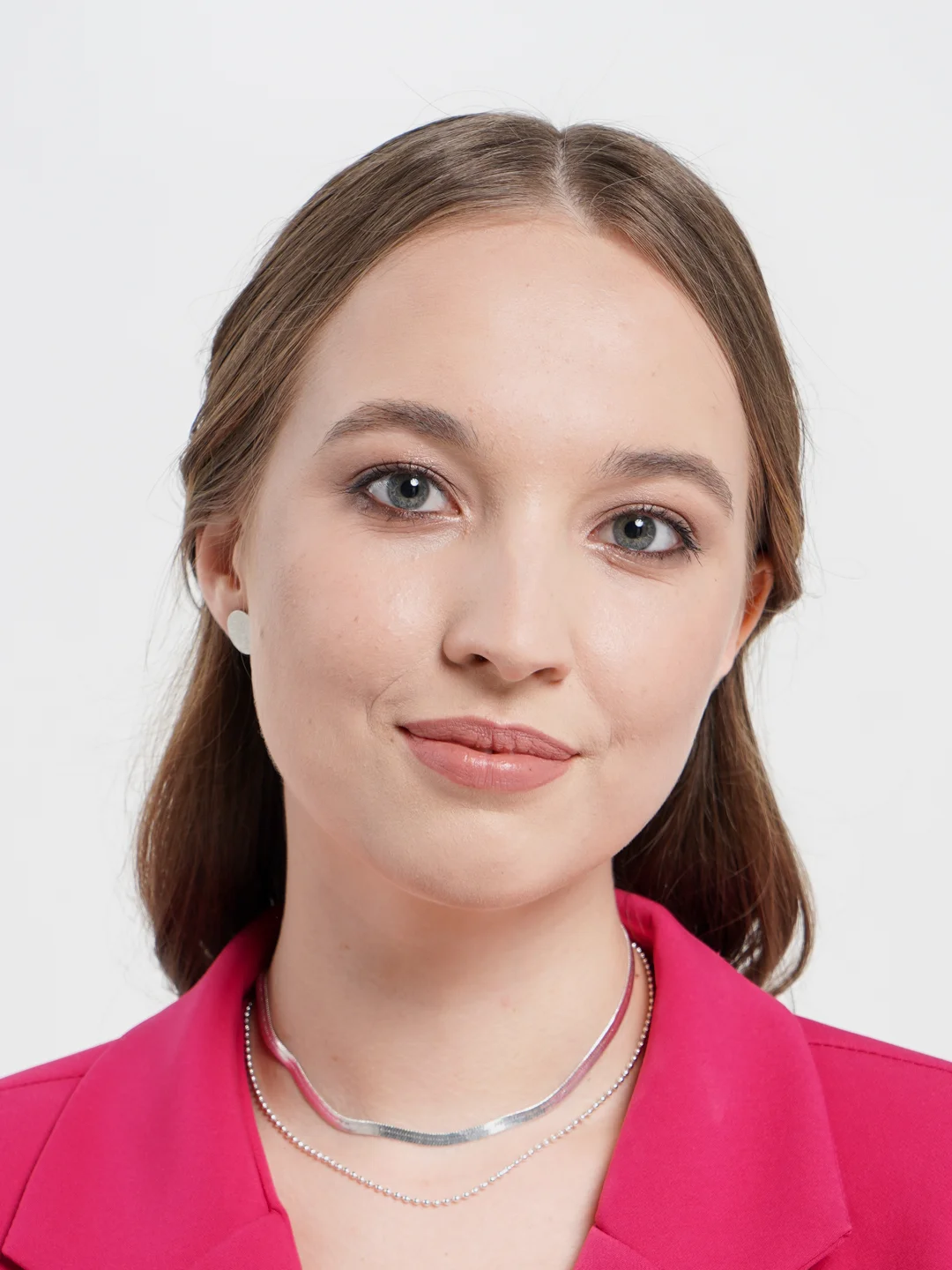 Белый двойная цепочка ожерелье на шею