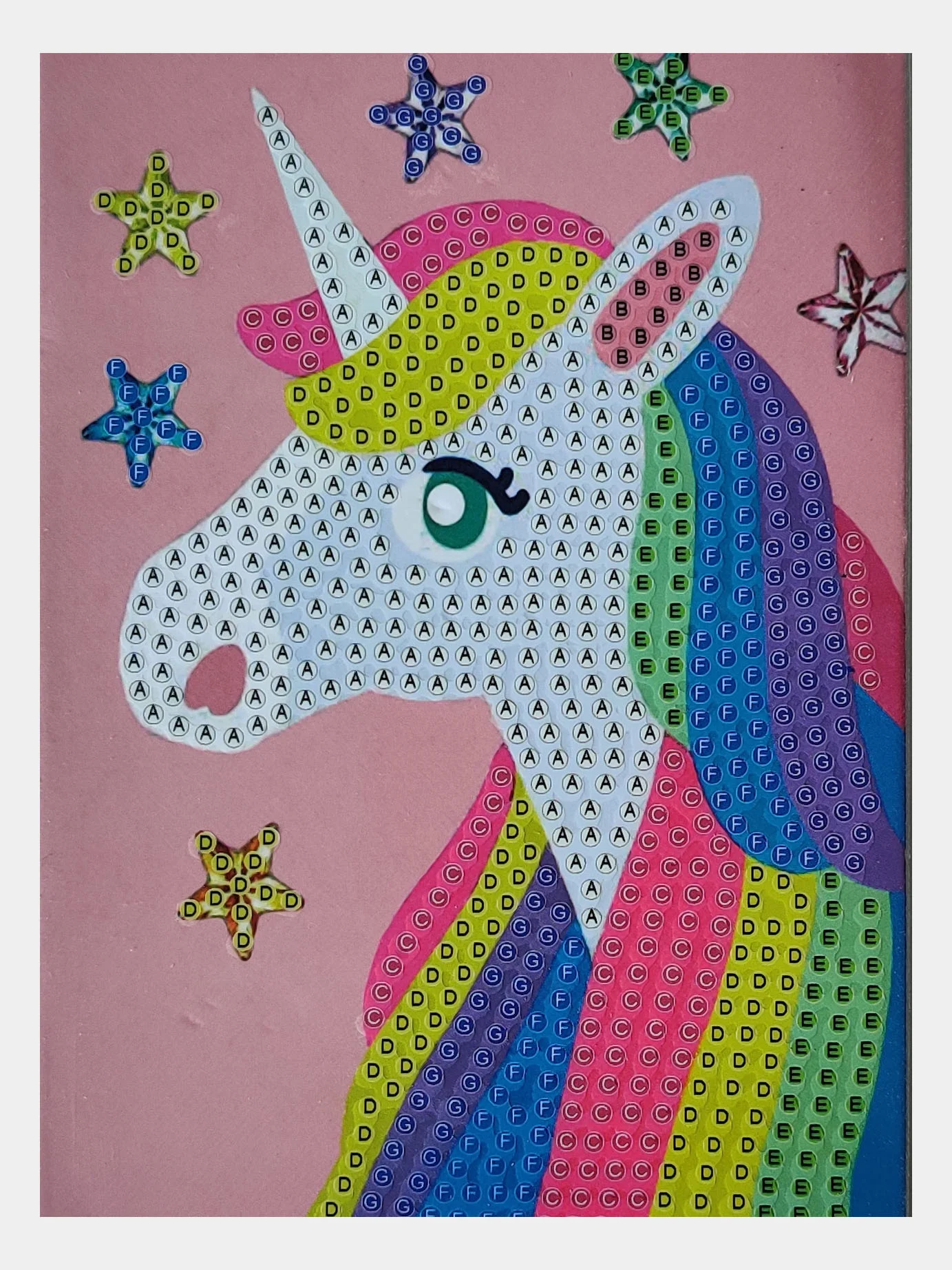 Алмазная мозаика 10*15 см "Единорог"