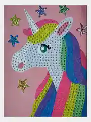 Алмазная мозаика 10*15 см "Единорог"