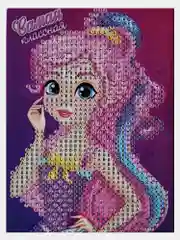 Пудровый алмазная мозаика, 10*15 см