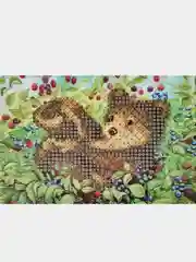 Бежевый алмазная мозаика, 10*15 см