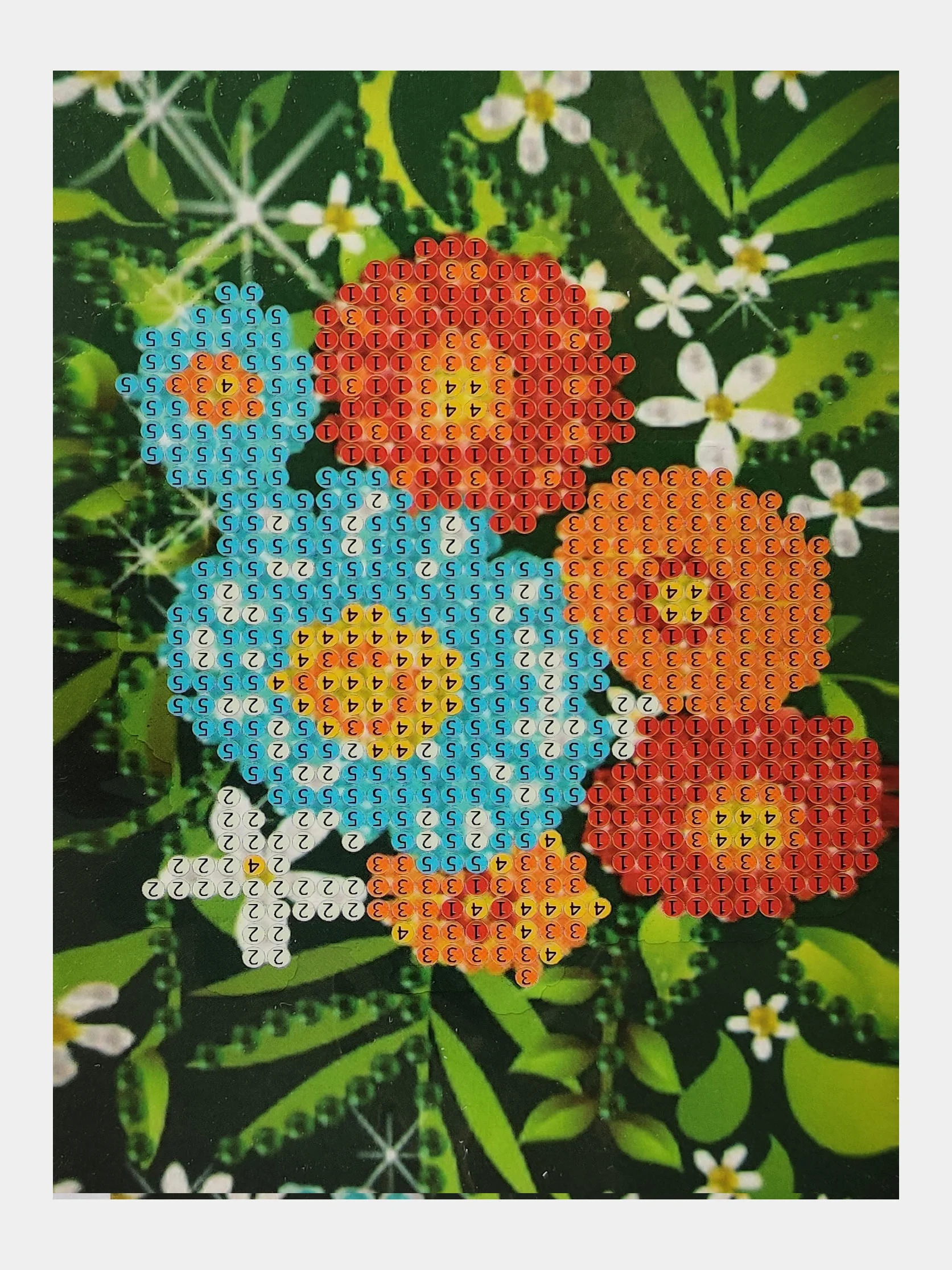 Лазурный алмазная мозаика, 10*15