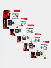 Карта памяти microSD 2-256 Gb Kingston, class 10