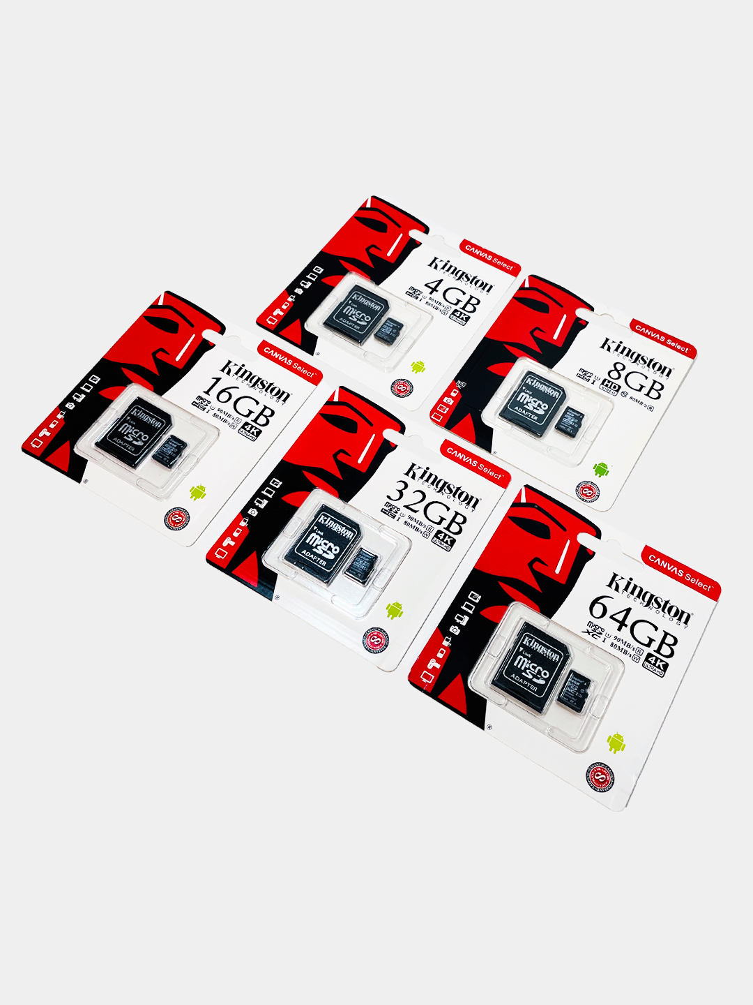 Карта памяти microSD 2-256 Gb Kingston, class 10 купить по цене 1614.05 ₽ в  интернет-магазине Магнит Маркет