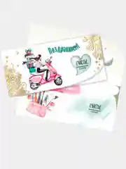 Белый конверт для денег "Поздравляем"/ открытка