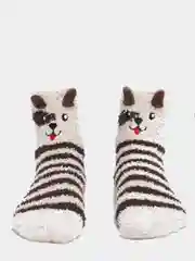 Алый махровые женские носки 3D