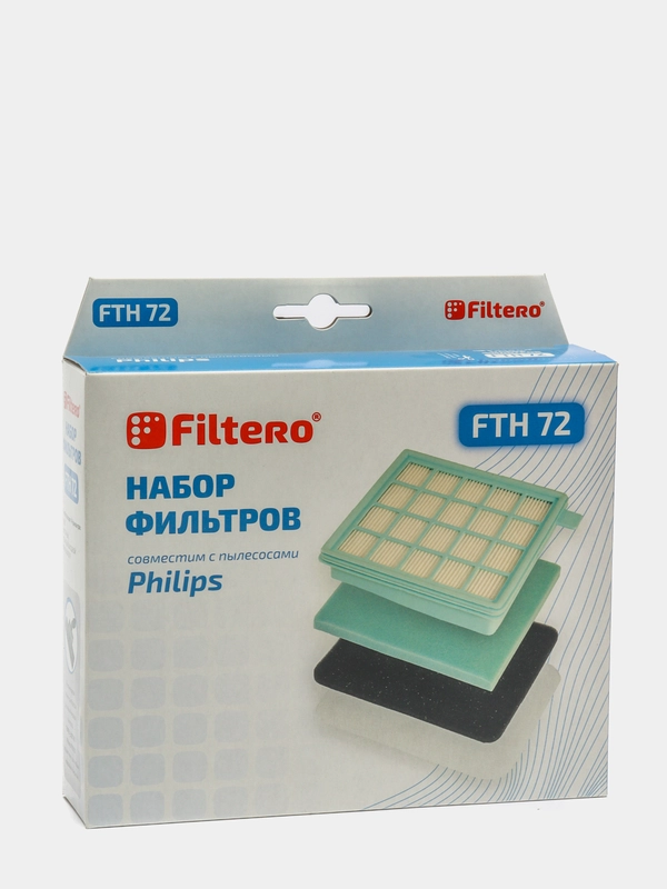 Набор фильтров Filtero FTH 72, для пылесосов Philips