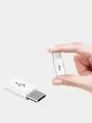 Черный переходник адаптер micro usb type c