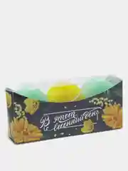 Желтый набор свечей-макарун