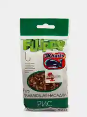 Натуральная рыболовная плавающая насадка для фидера Fluppy Рис, пуфик фидерная