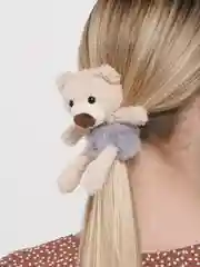 Серебряный резинка для волос "Мягкая игрушка"