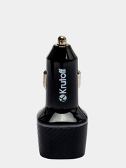 Автомобильное зарядное устройство Krutoff CCH-02, 2xUSB, 2.4A, QC 3.0, 30W