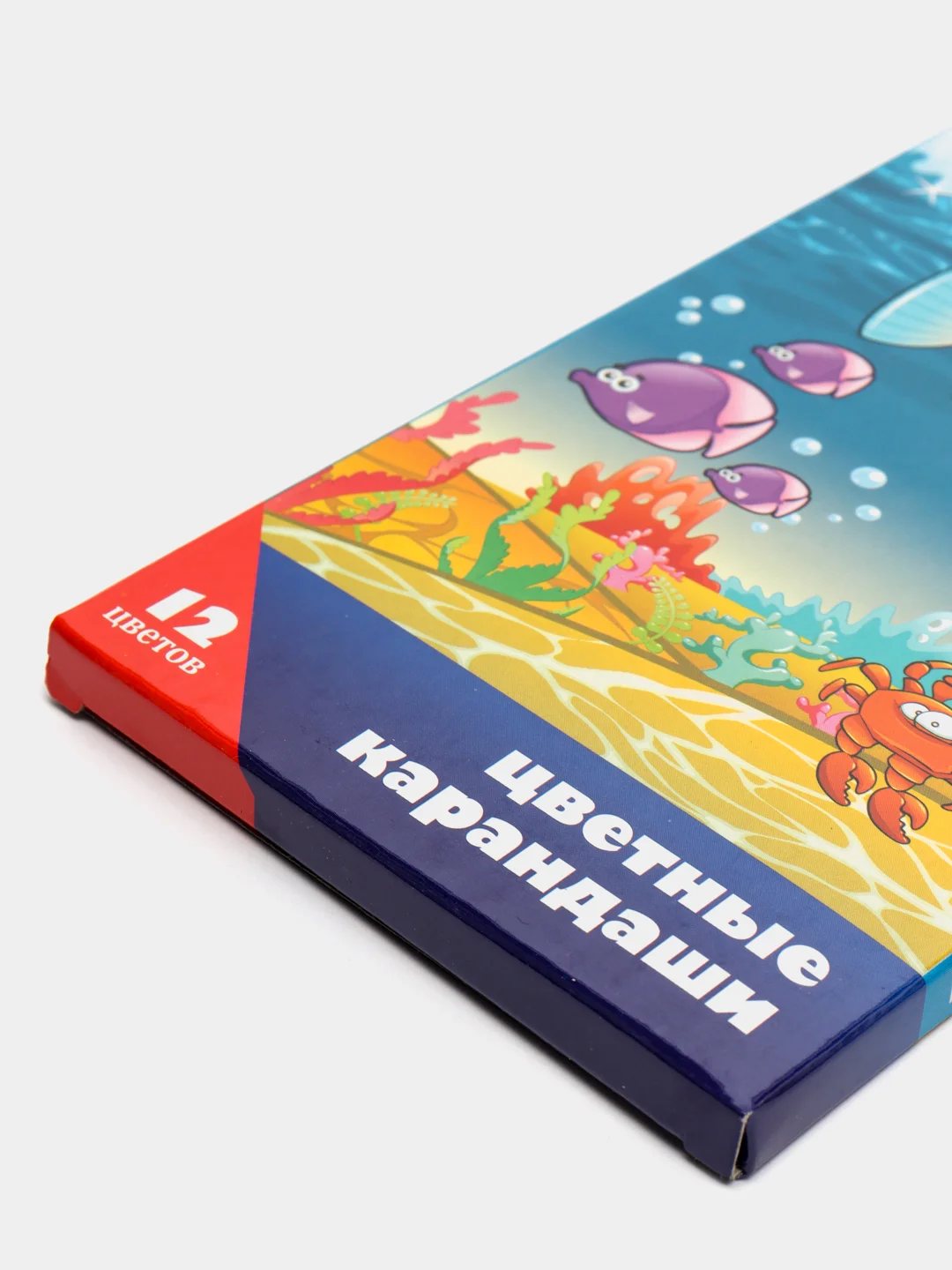 Аметистовый карандаши цветные ПИФАГОР "Сказочный мир", 12 цветов, картонная упаковка