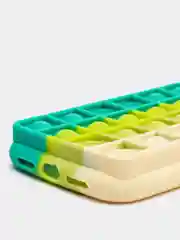 Бирюзовый чехол POP IT для iPhone 12