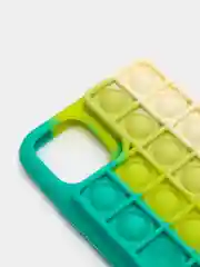 Бирюзовый чехол POP IT для iPhone 12