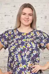 Халат для дома женский, на пуговицах