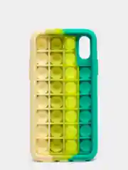 Бирюзовый чехол POP IT для IPHONE X