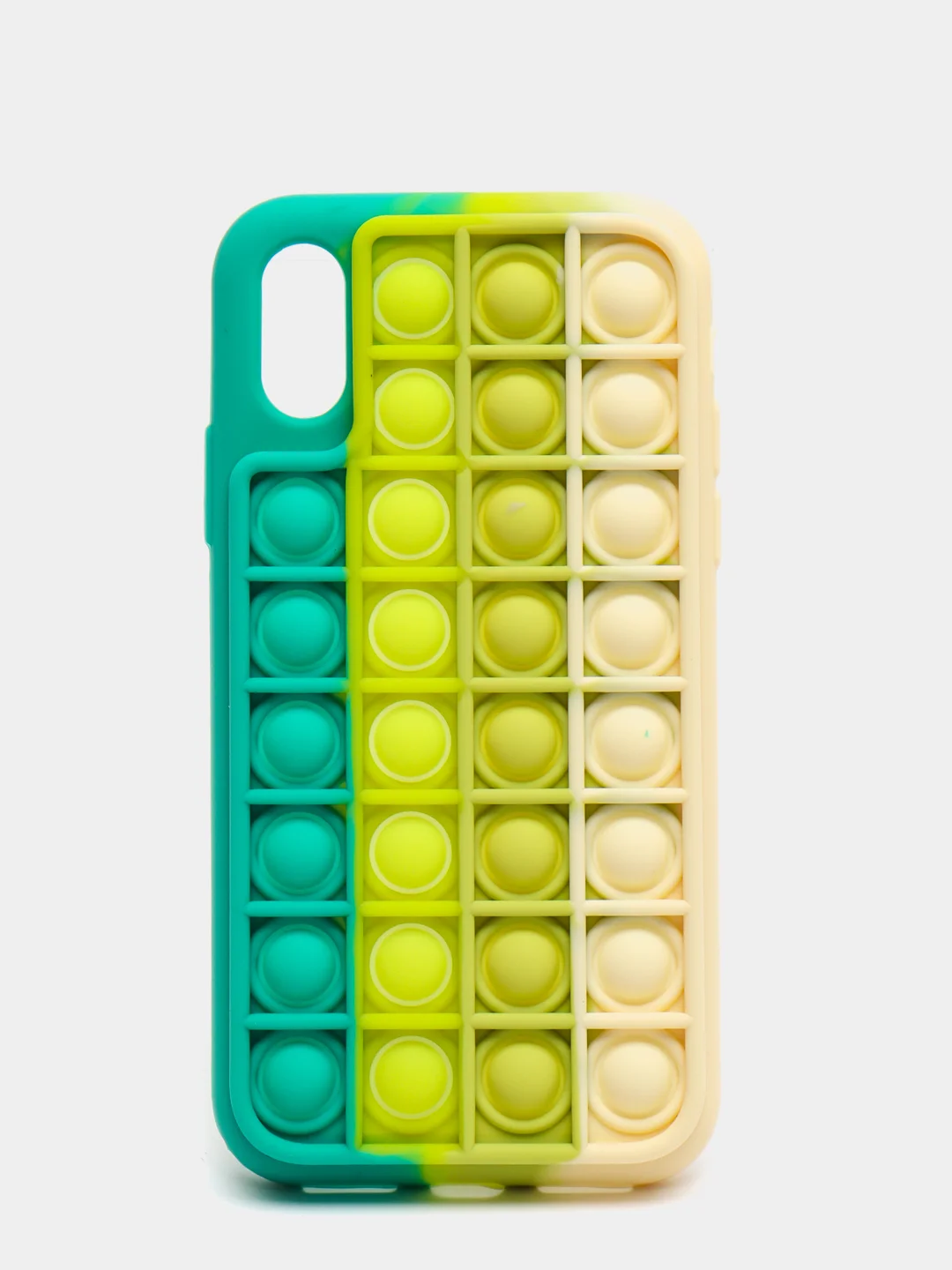 Бирюзовый чехол POP IT для IPHONE X