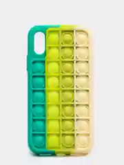 Бирюзовый чехол POP IT для IPHONE X
