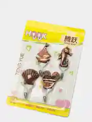 Медный крючки самоклеящиеся "Море", 5 штук, до 3 кг
