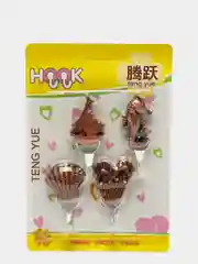Медный крючки самоклеящиеся "Море", 5 штук, до 3 кг
