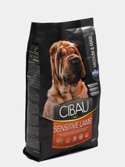 Корм сухой Farmina Cibau Sensitive, для собак средних и крупных пород, ягненок, 2,5 кг