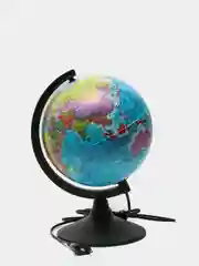 Глобус Земли политический с подсветкой, 210 мм