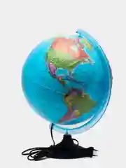 Глобус Земли политический, с подсветкой, рельефный, 320  мм