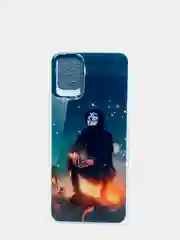 Голубой чехол для Samsung A71, A02S, A02, M30S, M21, рисунок