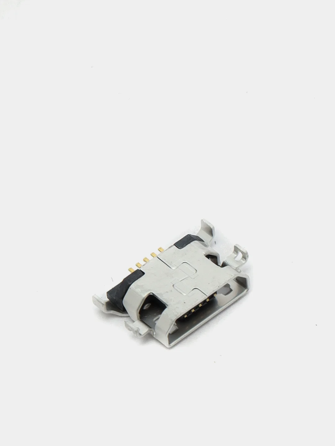 10 штук Гнездо micro-USB 4 крепления в плату микроюсб