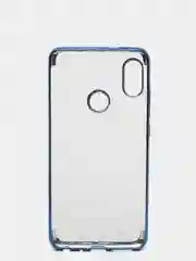 Синий чехол-бампер с окантовкой для Xiaomi Note 5Pro, прозрачный