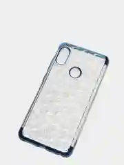 Синий чехол-бампер с окантовкой для Xiaomi Note 5Pro, прозрачный