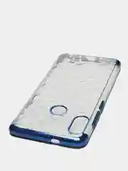 Синий чехол-бампер с окантовкой для Xiaomi Note 5Pro, прозрачный