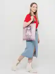 Угольный сумка женская, с принтом