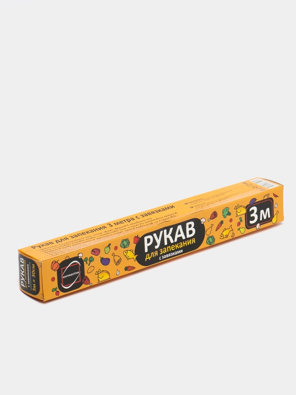 Рукав для запекания  с завязками "Континетпак", 3 м х 30 см