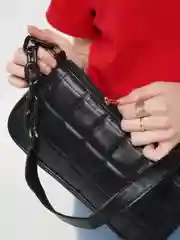 Черный женская сумка через плечо/Летняя сумка
