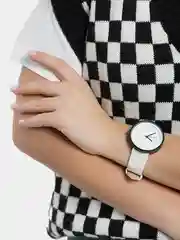 Бирюзовый женские часы с ремешком из холста