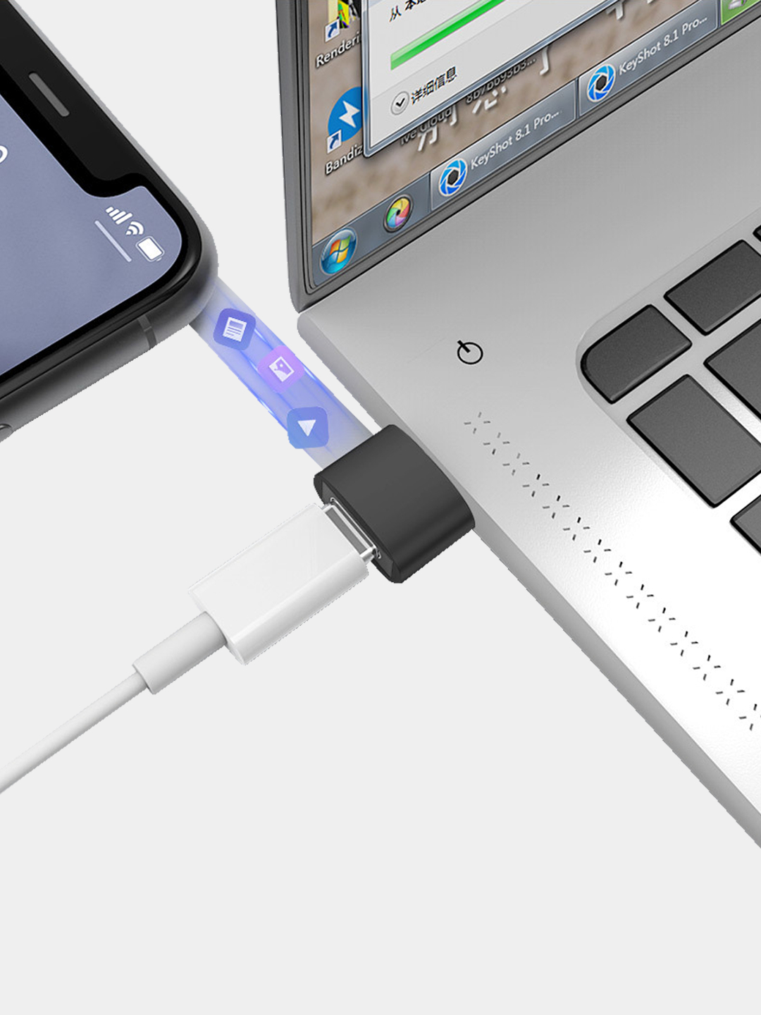 Адаптер-переходник USB Type-C на USB-A OTG купить по цене 105 ₽ в  интернет-магазине Магнит Маркет