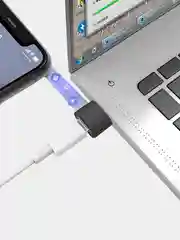 Серый адаптер-переходник USB Type-C на USB-A OTG