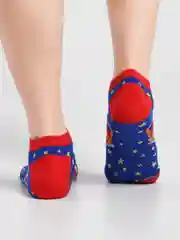 Темно-синий носки с рисуном космонавт, город, собачки, геометрия