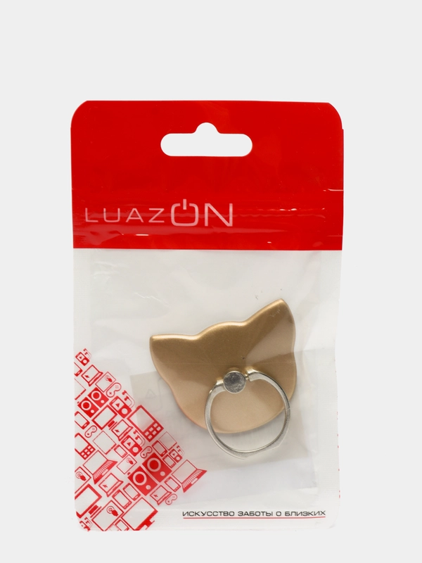 Держатель-подставка с кольцом для телефона LuazON, в форме "Кошки"