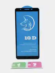 Черный защитное стекло STiX 10D Samsung A01 CORE/М01 CORE с рамкой, черное в упаковке