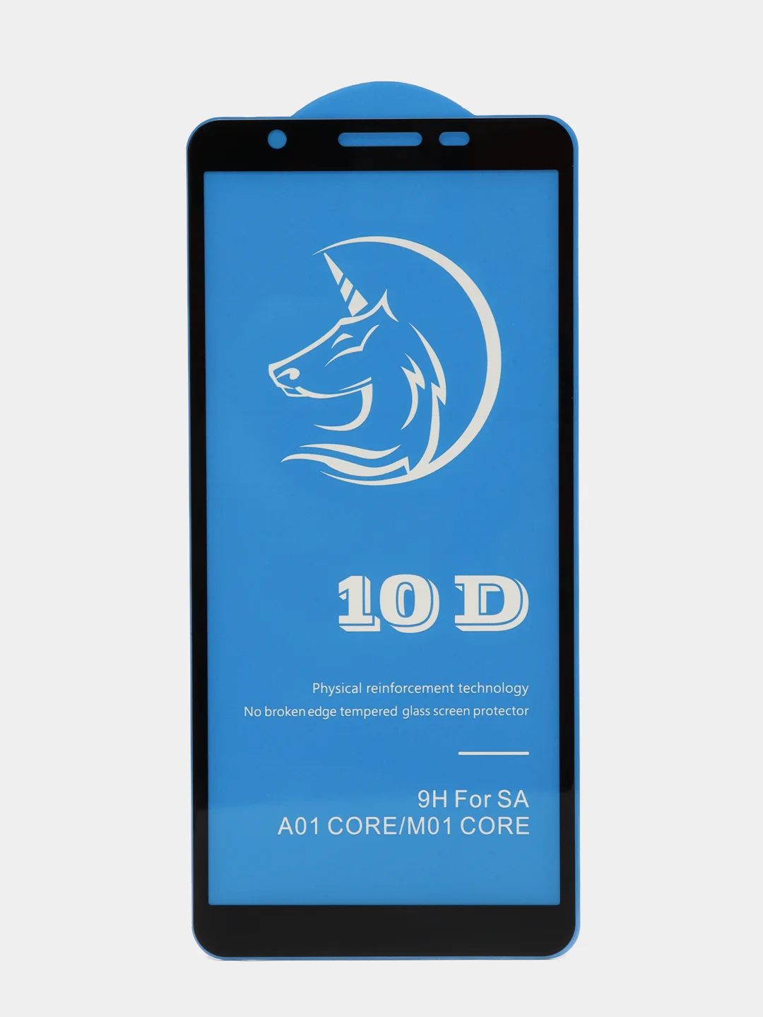 Черный защитное стекло STiX 10D Samsung A01 CORE/М01 CORE с рамкой, черное в упаковке