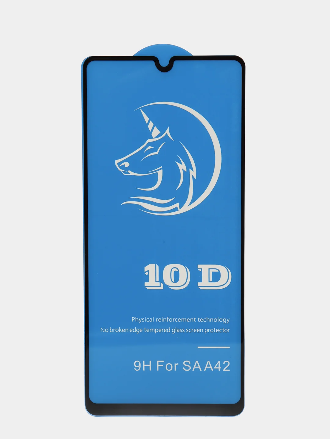 Черный защитное стекло STiX 10D Samsung A42 с рамкой, черное в упаковке
