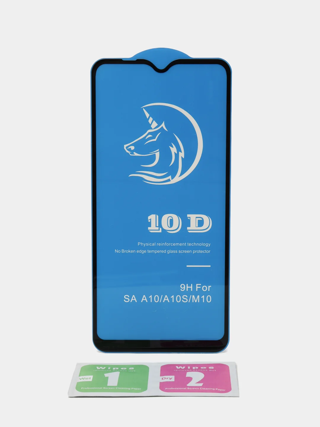 Черный защитное стекло STiX 10D Samsung A10S/A10/M10 с рамкой, черное в упаковке