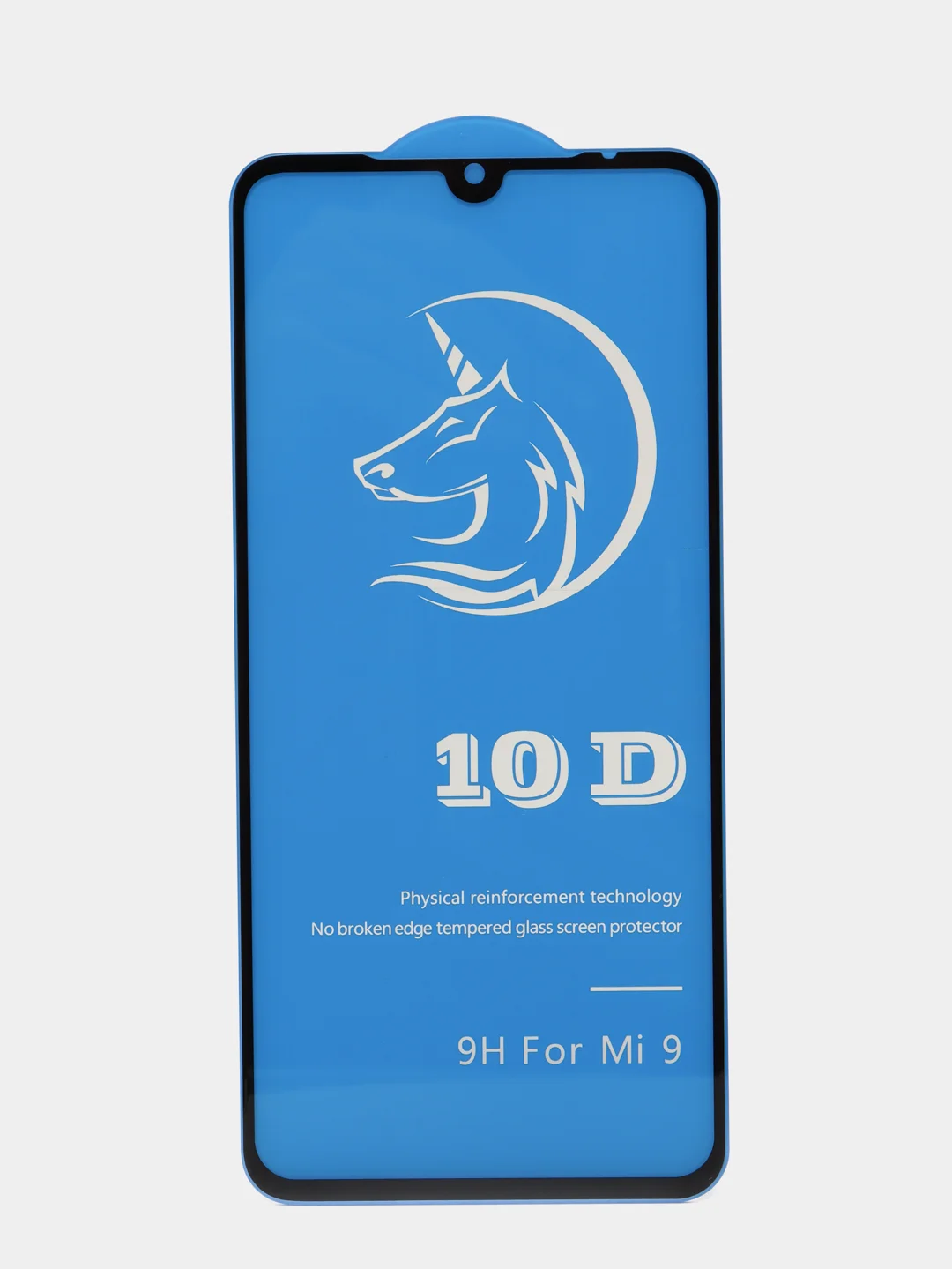Черный защитное стекло STiX 10D Xiaomi Mi 9 с рамкой, черное в упаковке