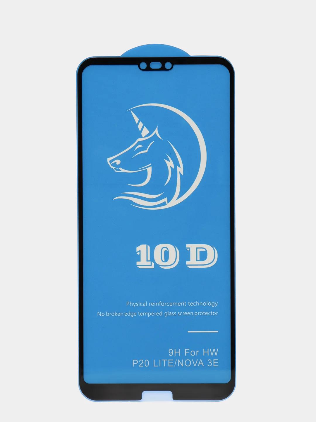Черный защитное стекло STiX 10D Honor P20 Lite 2018/Nova 3E с рамкой, черное в упаковке