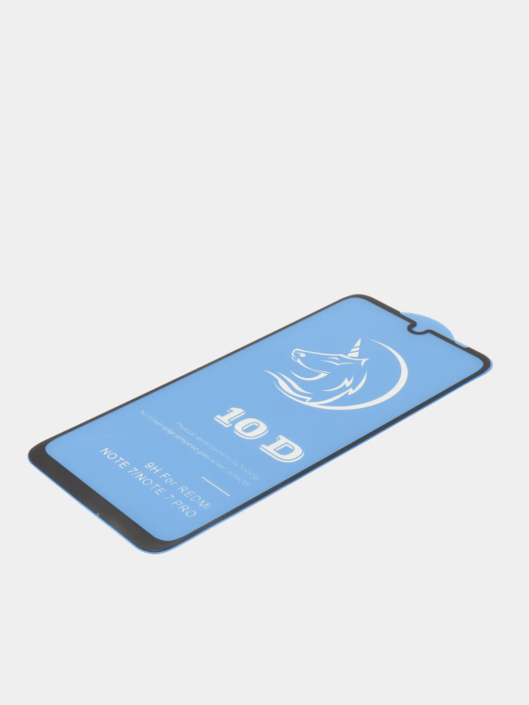 Черный защитное стекло STiX 10D Xiaomi Redmi Note 7/Note 7 Pro с рамкой, черное в упаковке