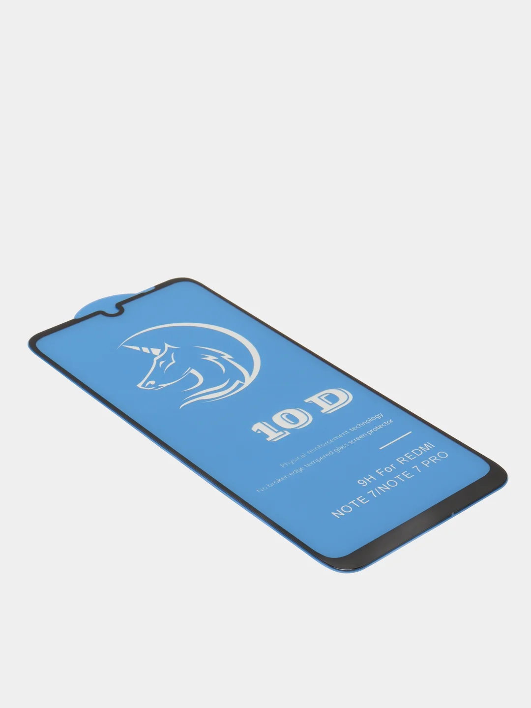 Черный защитное стекло STiX 10D Xiaomi Redmi Note 7/Note 7 Pro с рамкой, черное в упаковке