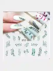 Зеленый слайдеры для дизайна ногтей